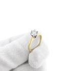 Image 10 of Gold solitaire ring with zirconia