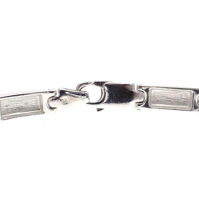 Image 6 of Silver smooth link bracelet | 19 cm
