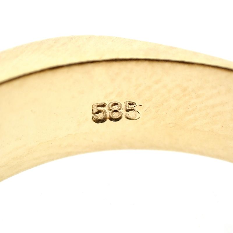 Image 8 of Gold square matte ring; Marc O'Polo