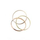 Image 5 of Tricolor Gold Ring; 14 Karat; Size 22.5