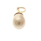 Image 4 of Gold solitaire pendant with artificial pearl