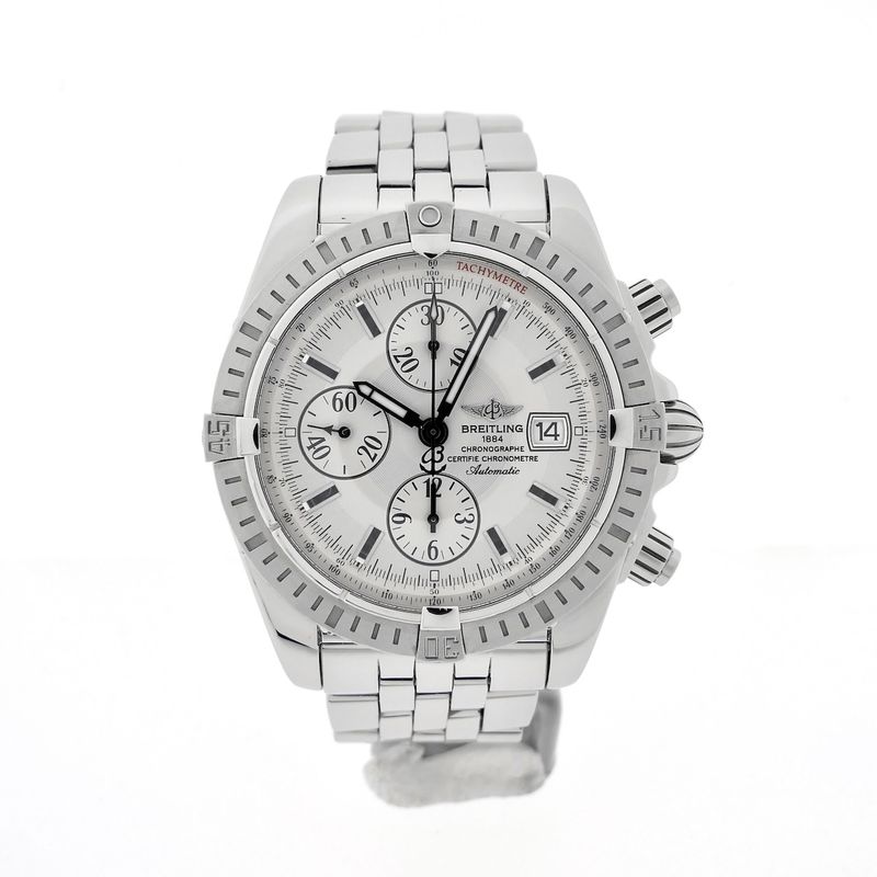 Image 22 of Breitling Chronomat Evolution 'White' A13356; Chronograph men's watch