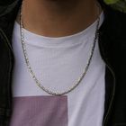 Image 10 of Two-tone gold fantasy link chain | 61.5 cm