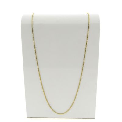 Image 2 of Gold long gourmet link necklace | 70 cm
