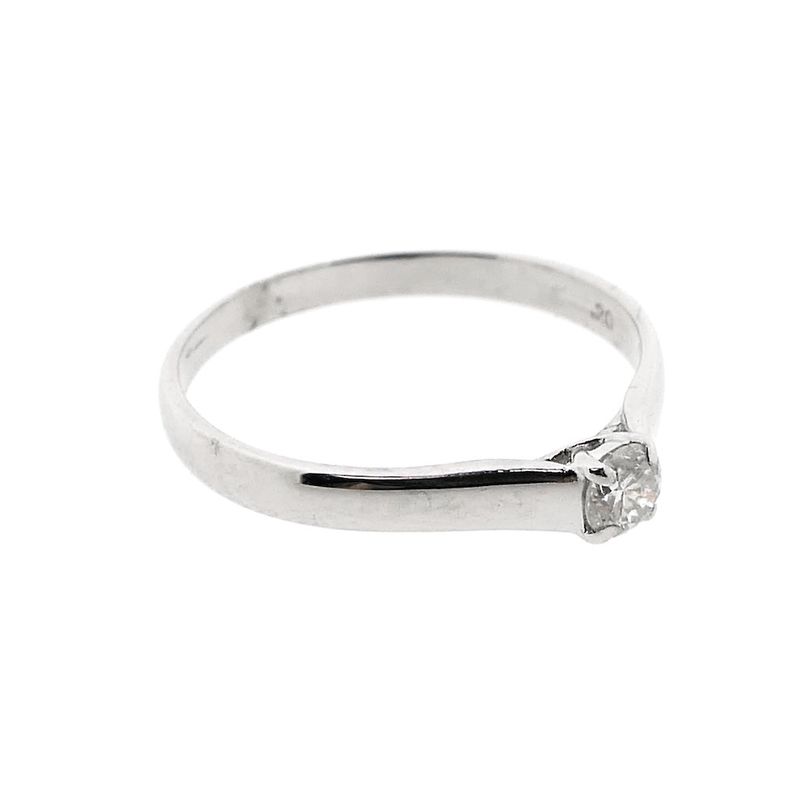Image 5 of 9 carat solitaire ring with diamond | 0.14 ct.