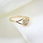 Image 2 of Gold ring with zirconia stones
