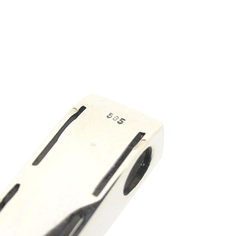 Image 6 of Two-tone gold pendant with diamond; 0.06 ct.