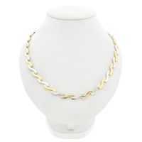 Bicolor Gold Fantasy Link Necklace