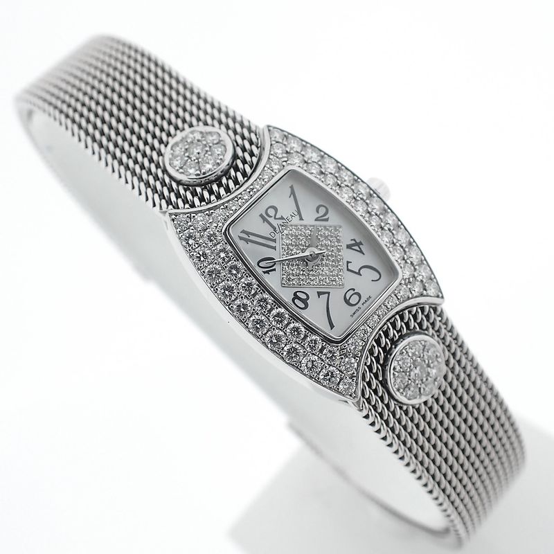 Image 6 of Delaneau 'First Lady'; 18k white gold women's watch with diamonds