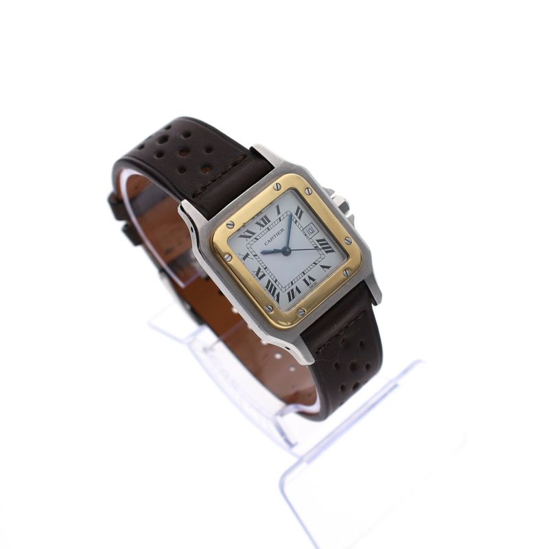 Image 4 of Cartier Santos Carree 2961; Bi-Colour Automatic Watch