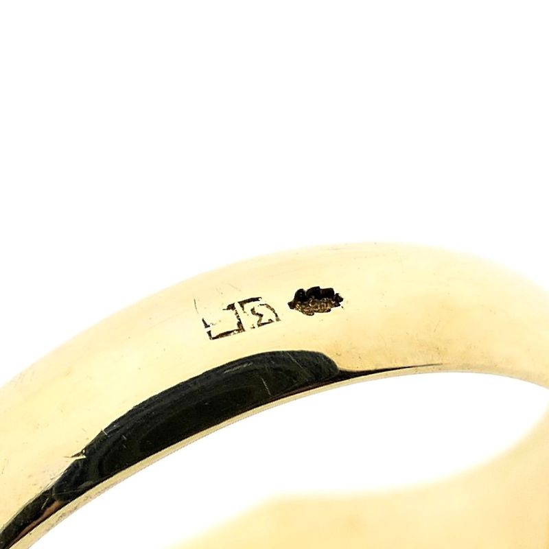 Image 7 of Gold Seal Ring with Onyx