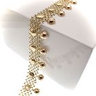 Image 4 of Gold women's necklace; Vintage | 45 cm