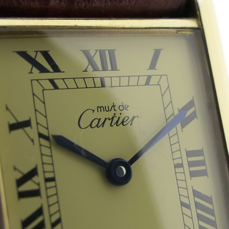 Image 5 of Cartier Tank 'Vermeil' 590005; Unisex horloge