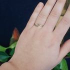 Image 4 of Gold solitaire ring with diamond 0.025 ct.