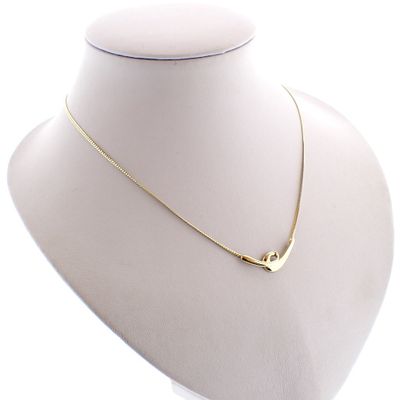Image 1 of Gold necklace with fixed pendant | 42 cm