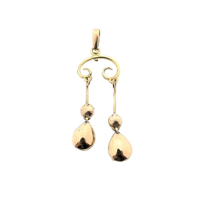 Image 7 of Gold pendant with diamonds; Approx. 0.50 ct.