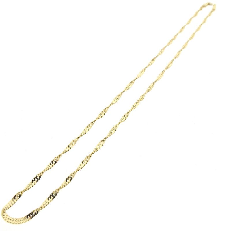 Image 4 of Gold twisted link chain | 40 cm