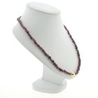 Image 4 of Antique garnet bead necklace with gold decorative clasp