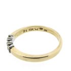 Image 3 of Gold Le Chic row ring with diamonds | 0.24 ct.