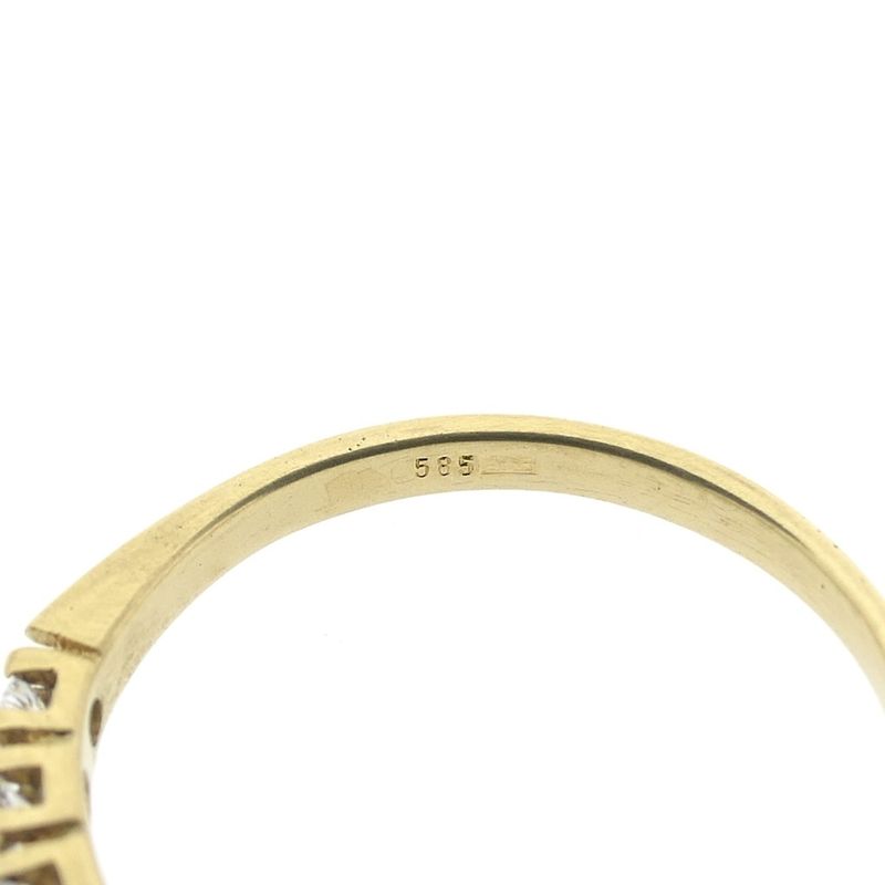 Image 5 of Gold ring with zirconia