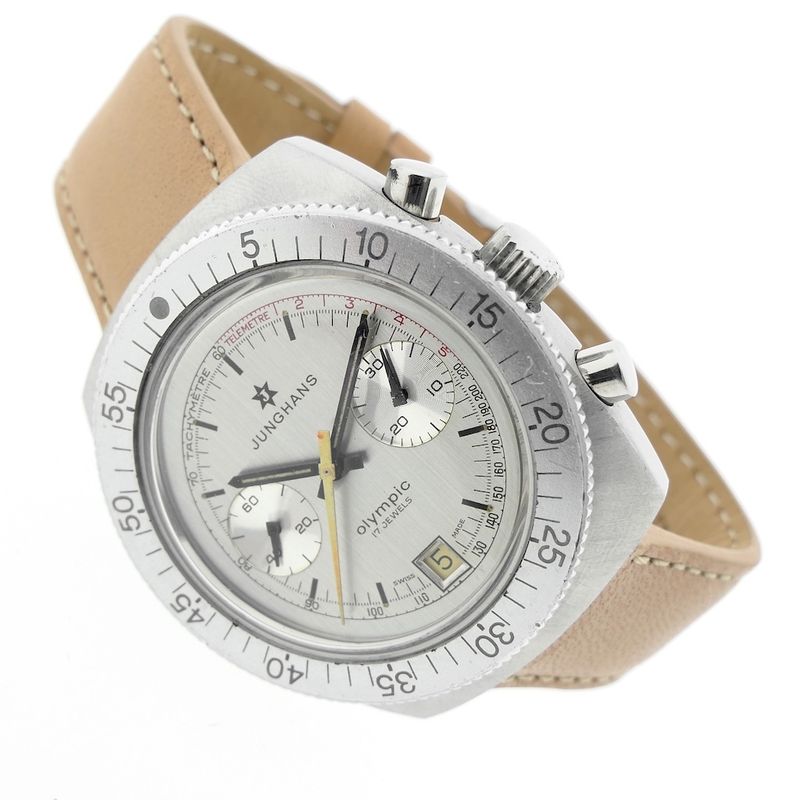 Image 12 of Junghans Olympic; Vintage chronograph men's watch