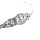 Afbeelding 8 van Witgouden Art-deco armband met diamanten; Ca. 1,29 ct. | 19 cm