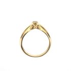 Image 4 of 18K Gold V-shaped ring with diamond | 0.15 ct.