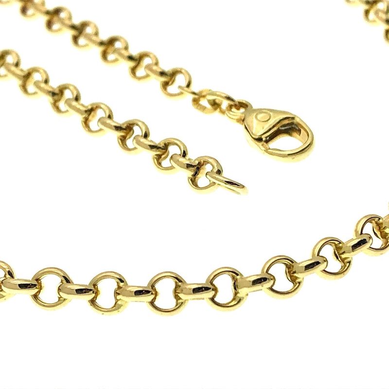 Image 2 of Gold jasseron link necklace | 44.5 cm