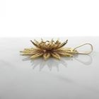 Image 3 of Vintage gold flower pendant with filigree technique