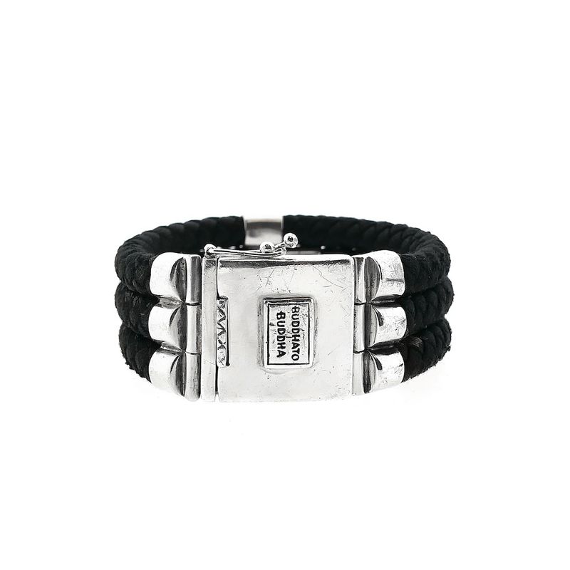 Image 1 of Silver Buddha to Buddha bracelet | 21 cm