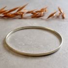 Image 4 of Gold smooth slave bracelet | Ø 67 mm