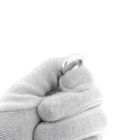 Image 4 of Silver ladies ring with diagonal relief