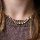 Image 7 of Gold gourmet link necklace