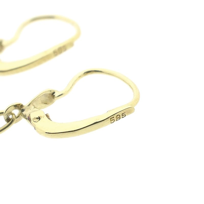 Image 6 of Gold earrings with pearl