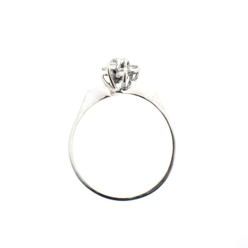 Image 4 of White gold entourage ring with diamond | 0.31 ct.