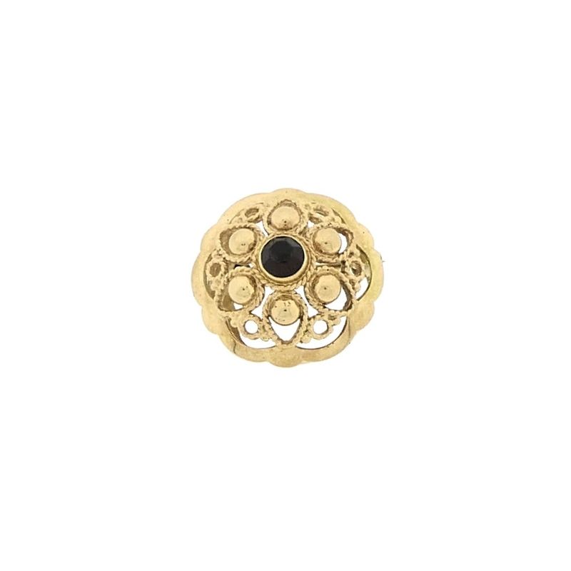 Image 2 of Vintage gold brooch/pendant with garnet