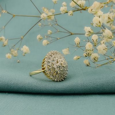 Gold cocktail ring with diamond | 0.335 ct. Image 2 of Gold cocktail ring with diamond | 0.335 ct.