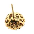 Image 7 of Gold stud earrings with garnet