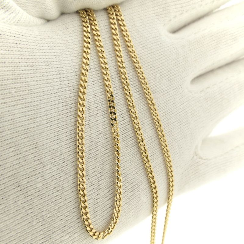 Image 7 of Gold gourmet link chain | 60 cm