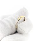 Afbeelding 9 van Bicolor gouden ring met diamant; 0,10 ct.