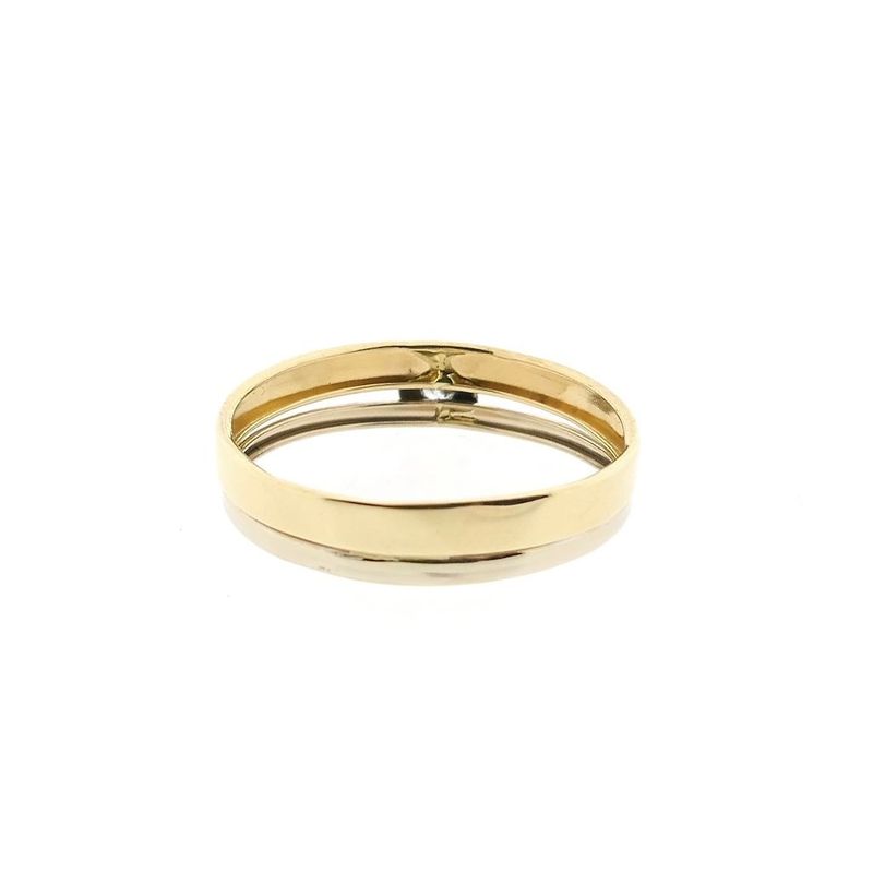 Image 4 of Bicolor Gold Ring with Zirconia
