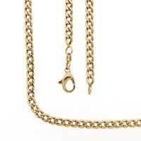 Gold gourmet link chain