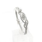 Image 1 of White gold bracelet with diamonds; 1.05 ct.