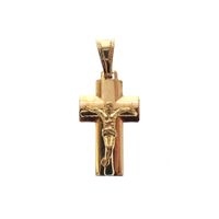 Vintage gold pendant of a cross with corpus