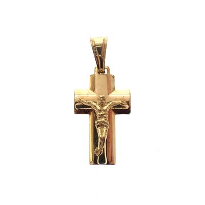 Vintage gold pendant of a cross with corpus Image 1 of Vintage gold pendant of a cross with corpus