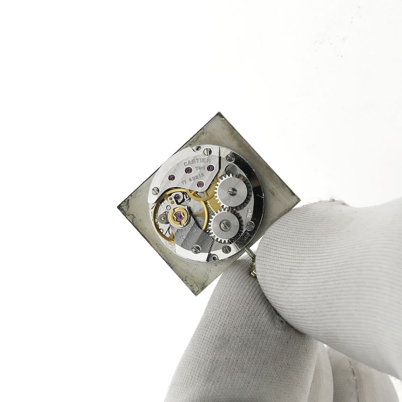 Image 19 of Cartier Tank Vermeil 'Large'; Vintage mechanical watch