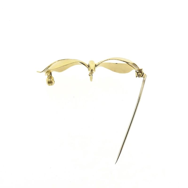 Image 5 of Vintage gold brooch | Bow