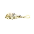Afbeelding 7 van Bicolor gouden hanger met diamant; 0,01 ct.