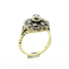 Image 1 of Two-tone entourage ring with 0.31 ct. diamonds | Vintage