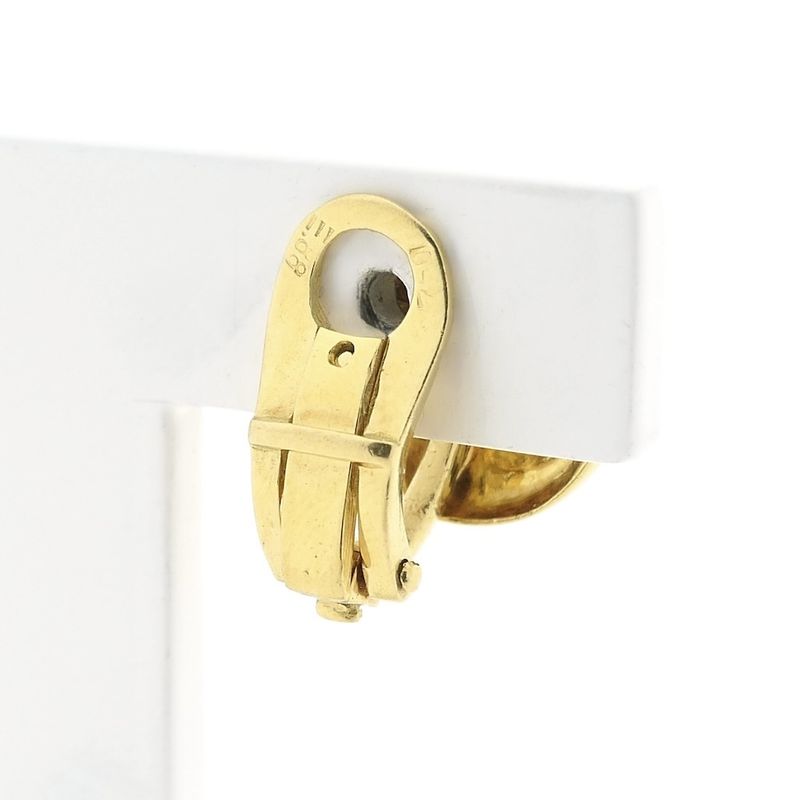 Image 5 of Vintage gold clip-on earrings